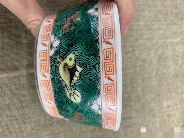 古玩陶瓷五彩洗拍賣，當前價格5000元