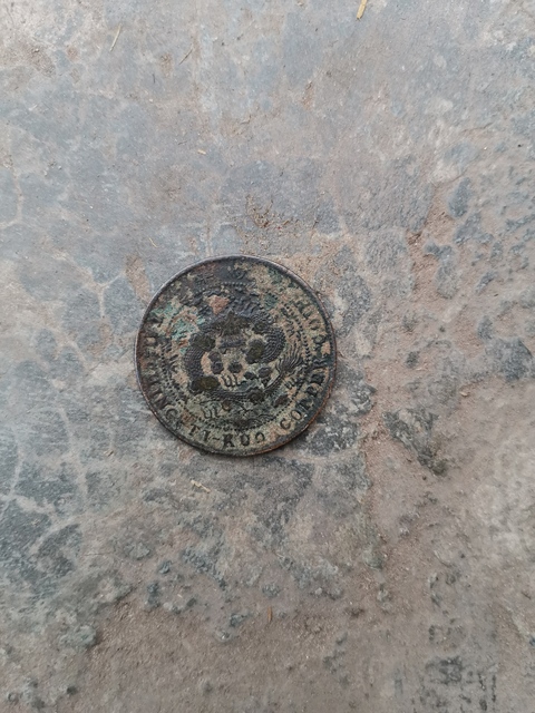 古玩錢幣大清銅幣中心川十文拍賣，當前價格8000元