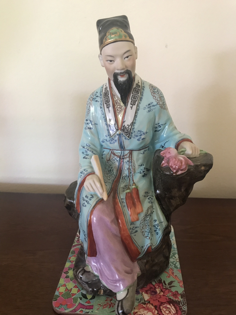 古玩陶瓷人物塑像真品鑒賞圖