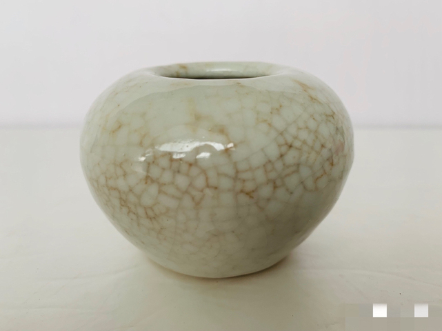 古玩陶瓷哥釉蘋果尊真品鑒賞圖