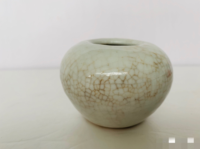 古玩陶瓷哥釉蘋果尊真品鑒賞圖