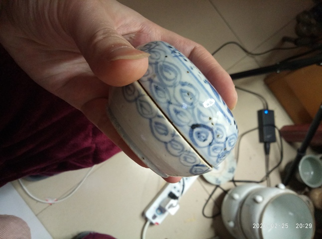 古玩陶瓷青花蓋盒真品鑒賞圖