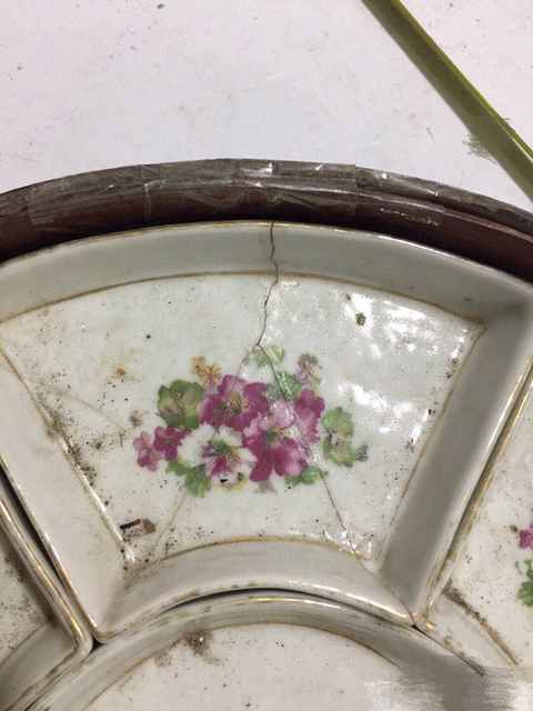 古玩陶瓷九攢盤拍賣，當前價格7000元