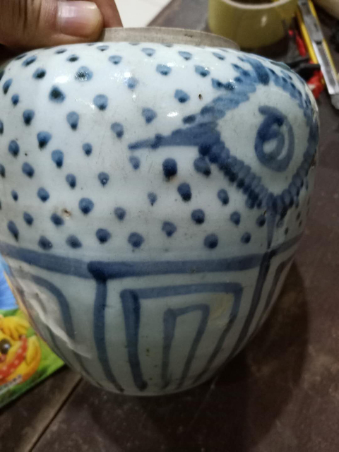 古玩陶瓷青花罐真品鑒賞圖