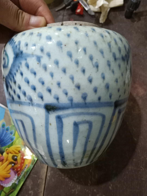 古玩陶瓷青花罐真品鑒賞圖