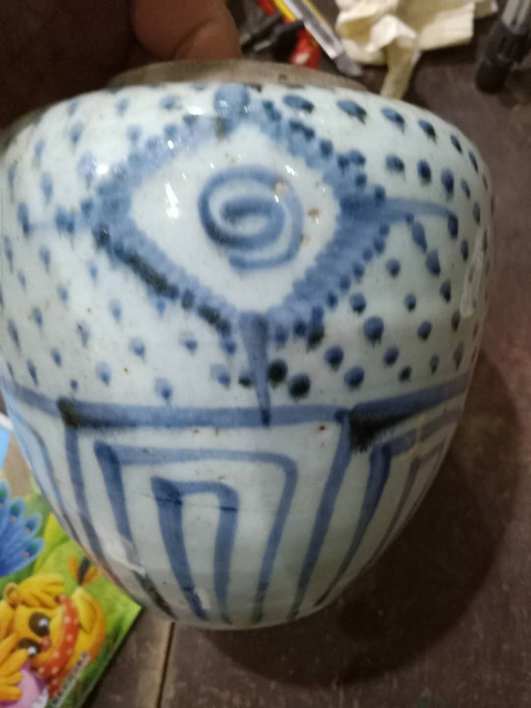 古玩陶瓷青花罐真品鑒賞圖