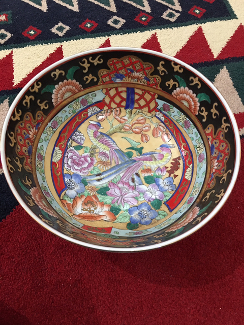 古玩陶瓷花鳥紋粉彩碗拍賣，當前價格12800元