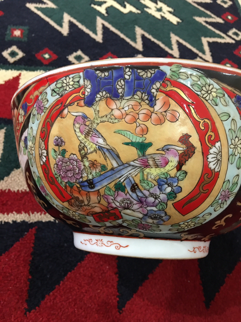 古玩陶瓷花鳥紋粉彩碗拍賣，當前價格12800元