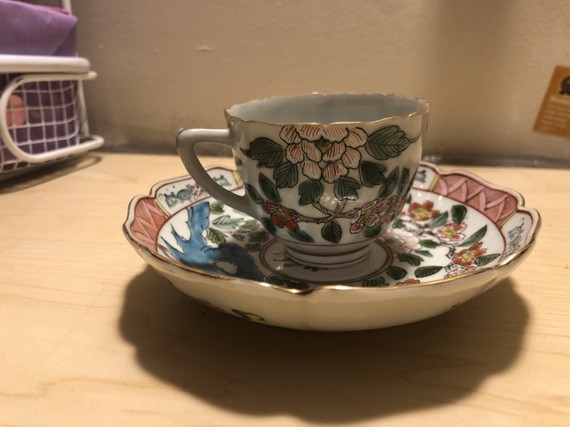 古玩陶瓷粉彩杯碟拍賣，當前價格11800元