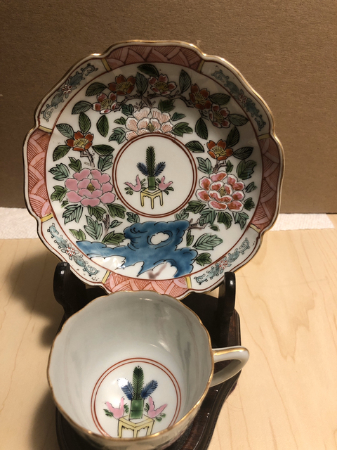 古玩陶瓷粉彩杯碟拍賣，當前價格11800元