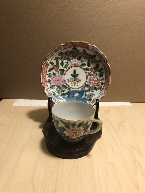 古玩陶瓷粉彩杯碟拍賣，當前價格11800元