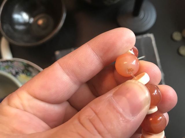 古玩玉器瑪瑙手鏈拍賣，當前價格3660元