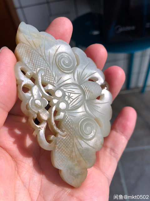 古玩玉器蝴蝶佩拍賣，當前價格8888元