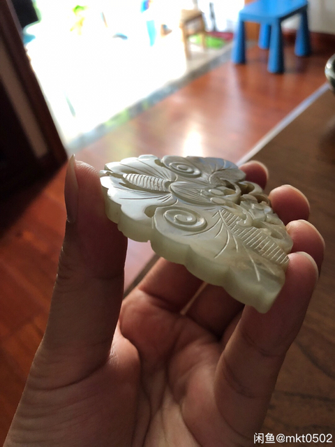 古玩玉器蝴蝶佩拍賣，當前價格8888元