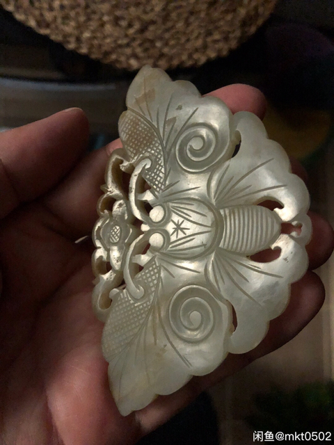 古玩玉器蝴蝶佩拍賣，當前價格8888元