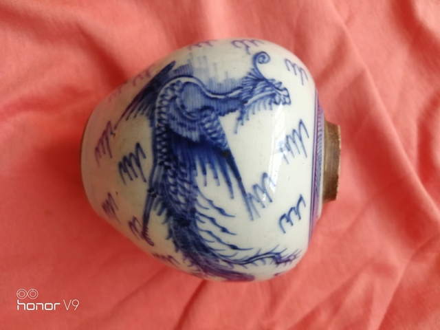 古玩陶瓷鳳紋青花罐拍賣，當前價格4000元