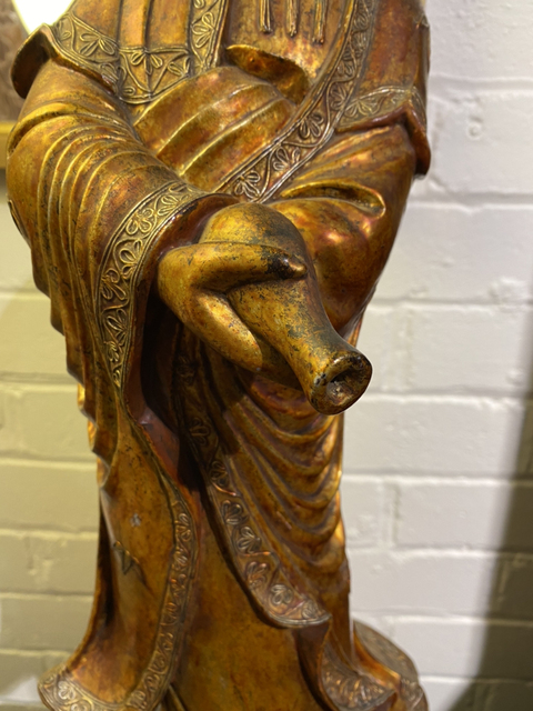 古玩雜項觀音菩薩雕像真品鑒賞圖