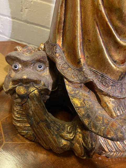 古玩雜項觀音菩薩雕像真品鑒賞圖