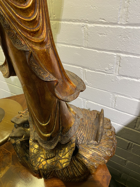 古玩雜項觀音菩薩雕像真品鑒賞圖