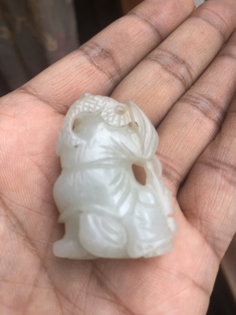 古玩玉器和田玉人物真品鑒賞圖