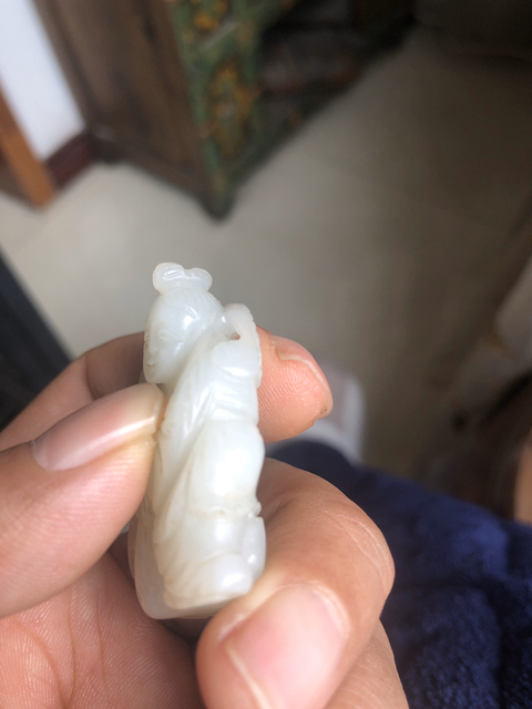 古玩玉器和田玉人物真品鑒賞圖