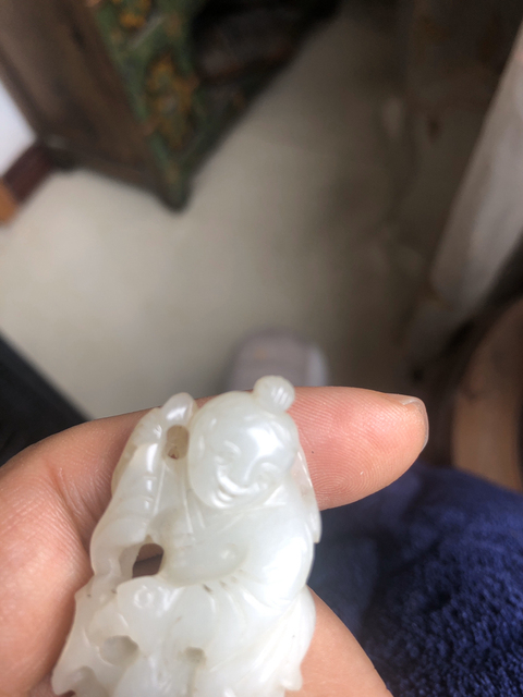 古玩玉器和田玉人物真品鑒賞圖