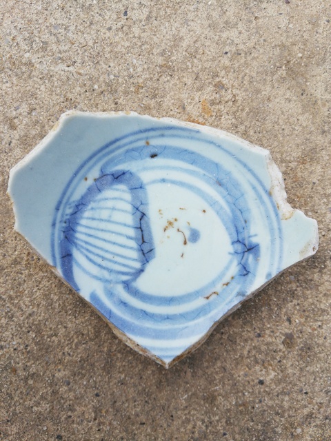 古玩陶瓷青花瓷片拍賣，當前價格3000元