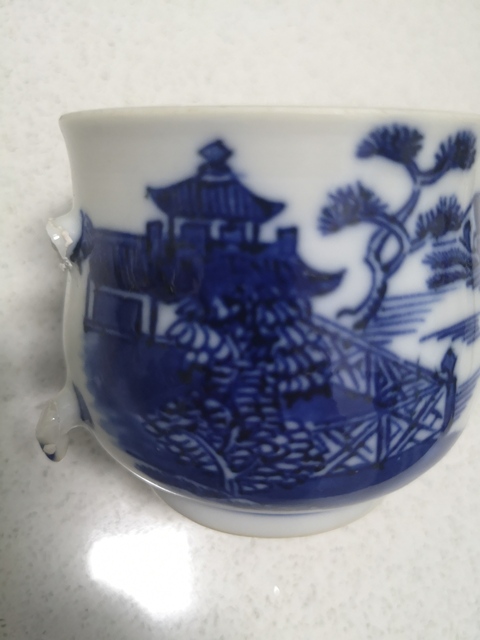 古玩陶瓷青花杯拍賣，當前價格9700元