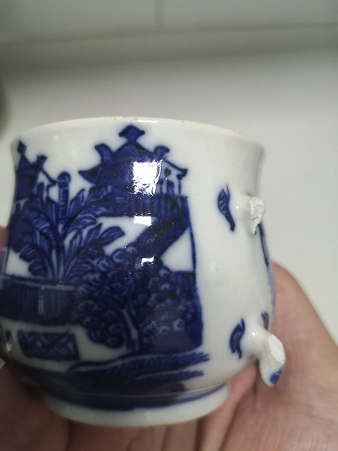 古玩陶瓷青花杯拍賣，當前價格9700元