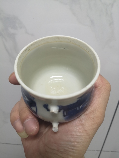 古玩陶瓷青花杯拍賣，當前價格9700元