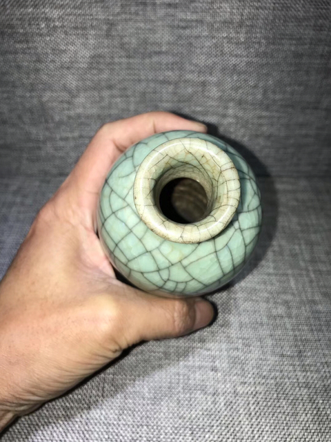 古玩陶瓷綠哥觀音尊拍賣，當前價格10200元