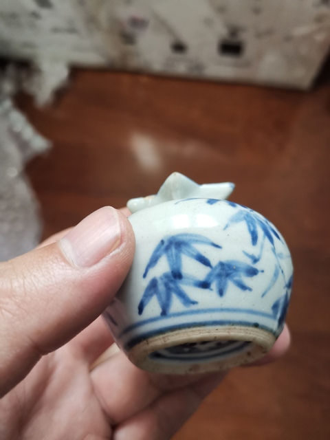 古玩陶瓷明晚期青花石榴尊拍賣，當(dāng)前價格10500元