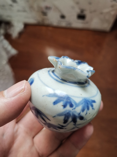 古玩陶瓷明晚期青花石榴尊拍賣，當(dāng)前價格10500元