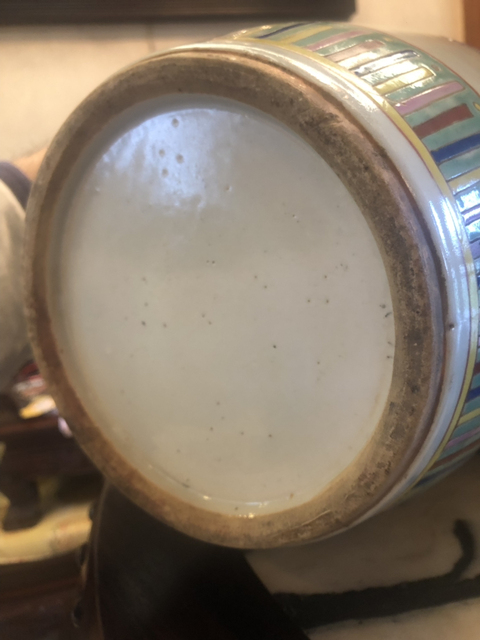 古玩陶瓷清光緒粉彩清供博古插花紋膽式瓶拍賣，當前價格12500元