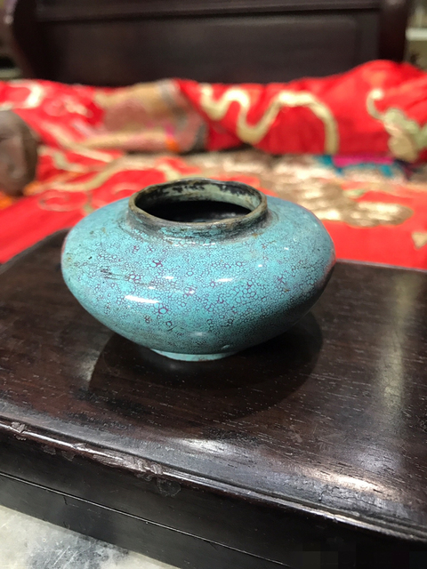 古玩陶瓷爐鈞釉水盂拍賣，當前價格11600元