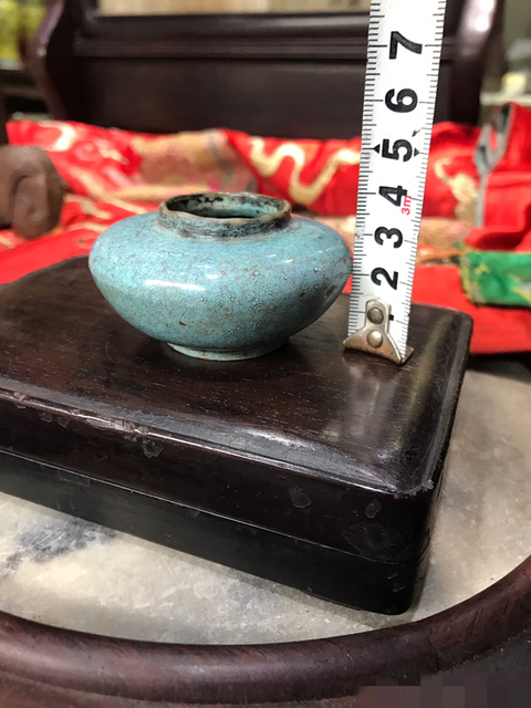 古玩陶瓷爐鈞釉水盂拍賣，當前價格11600元