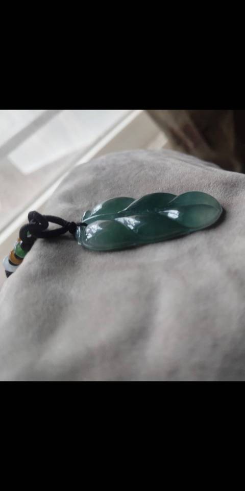 古玩玉器扁豆翡翠拍賣，當前價格5800元