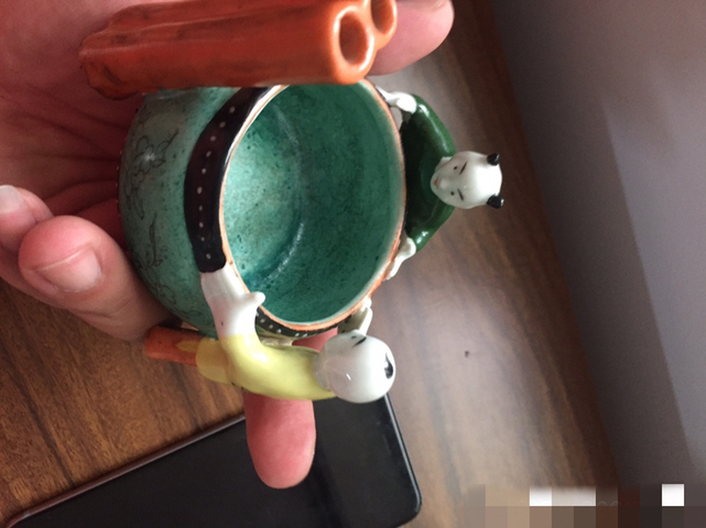 古玩陶瓷粉彩童子抱鼓洗拍賣，當前價格8800元