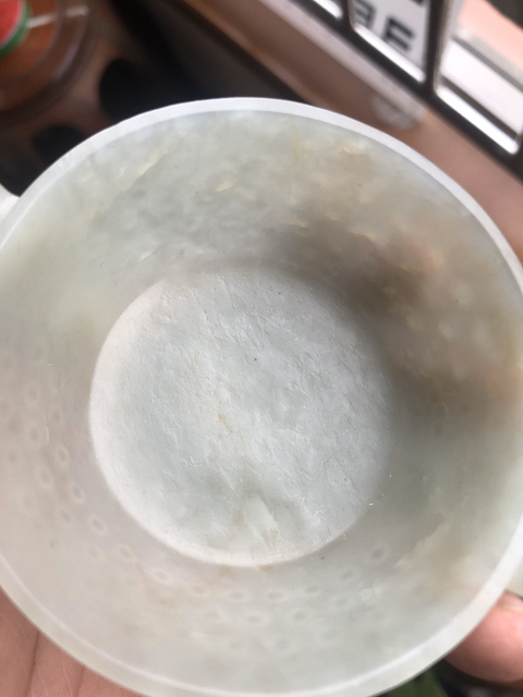 古玩玉器雙耳玉杯拍賣，當前價格11800元