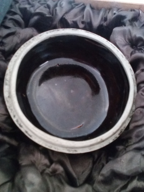 古玩陶瓷黑釉蓋盒底拍賣，當前價格13900元