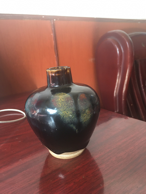 古玩陶瓷黑釉蓋盒底拍賣，當前價格13900元