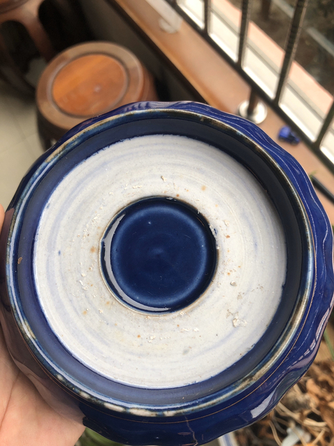 古玩陶瓷霽藍(lán)釉描金壽字花卉紋花口洗拍賣，當(dāng)前價(jià)格12800元