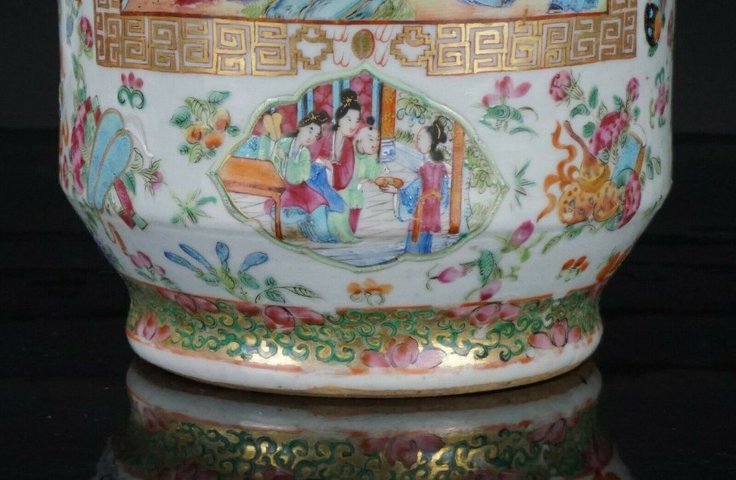 古玩陶瓷廣彩人物紋瓶拍賣，當前價格9900元