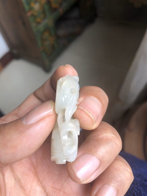 古玩玉器玉童子佩拍賣，當(dāng)前價格14800元