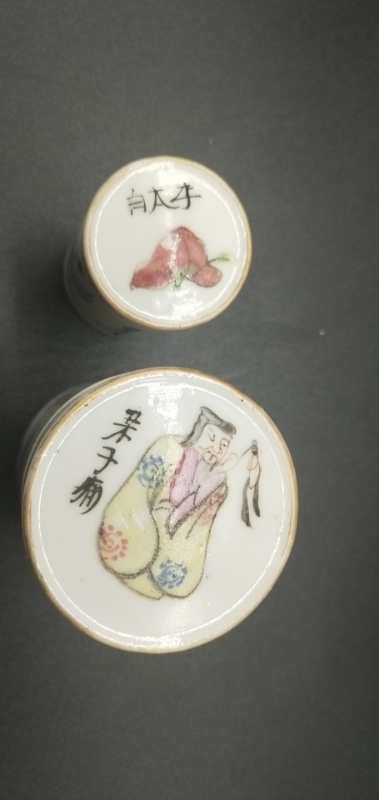 古玩陶瓷人物粉彩蓋盒拍賣，當前價格13800元