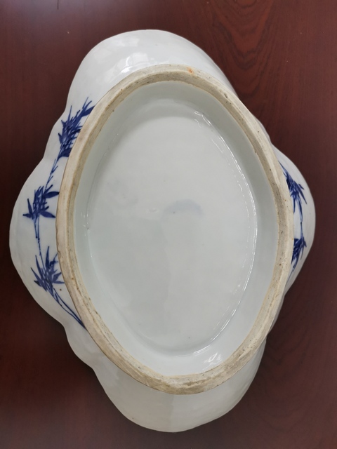 古玩陶瓷三星人物海棠盤拍賣，當前價格9800元