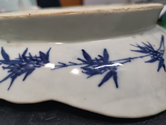 古玩陶瓷三星人物海棠盤拍賣，當前價格9800元