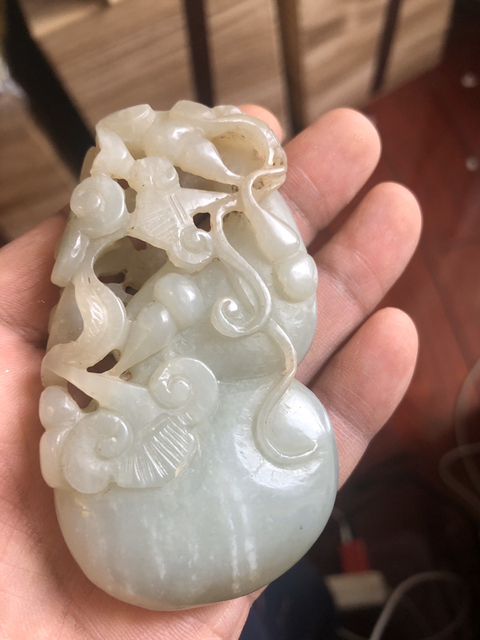 古玩玉器葫蘆掛件拍賣，當(dāng)前價(jià)格6900元