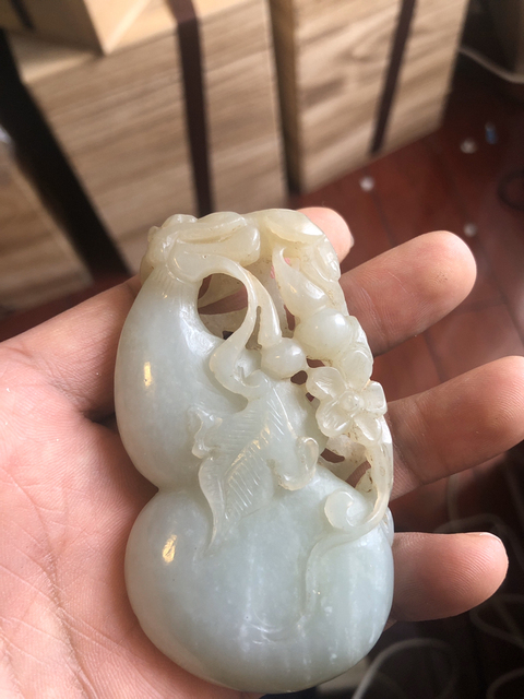 古玩玉器葫蘆掛件拍賣，當(dāng)前價(jià)格6900元