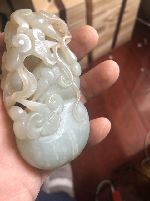 古玩玉器葫蘆掛件拍賣，當(dāng)前價(jià)格6900元